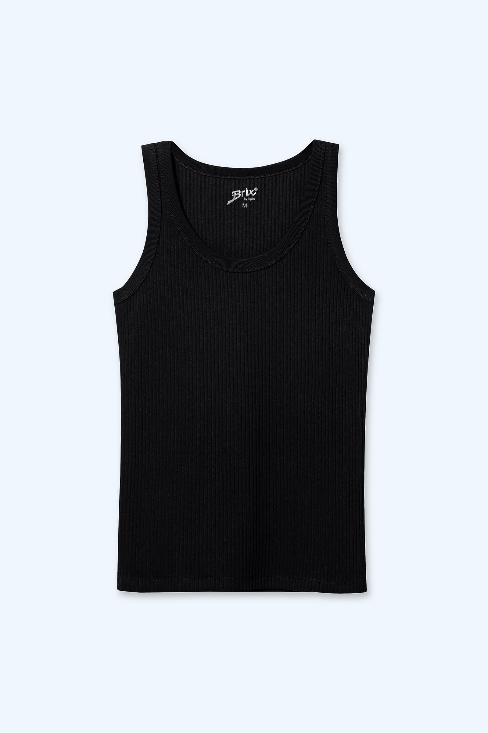 Kadın Fitilli Kolsuz T-Shirt