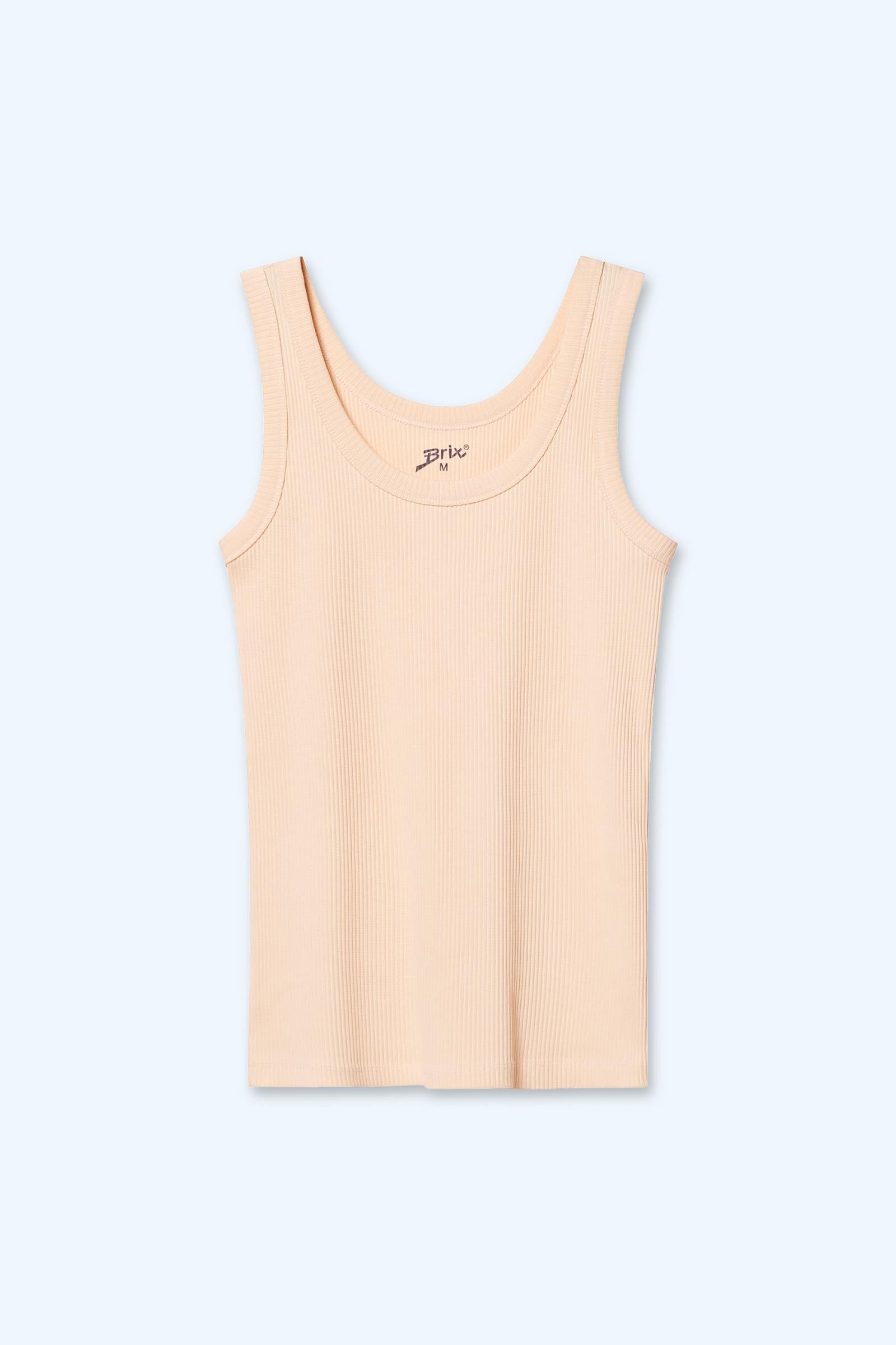 Kadın Fitilli Kolsuz T-Shirt