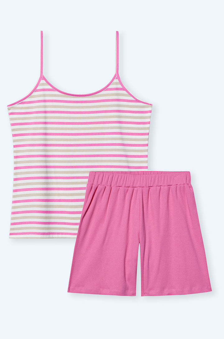 Kadın İnce Askılı Pijama Takım
