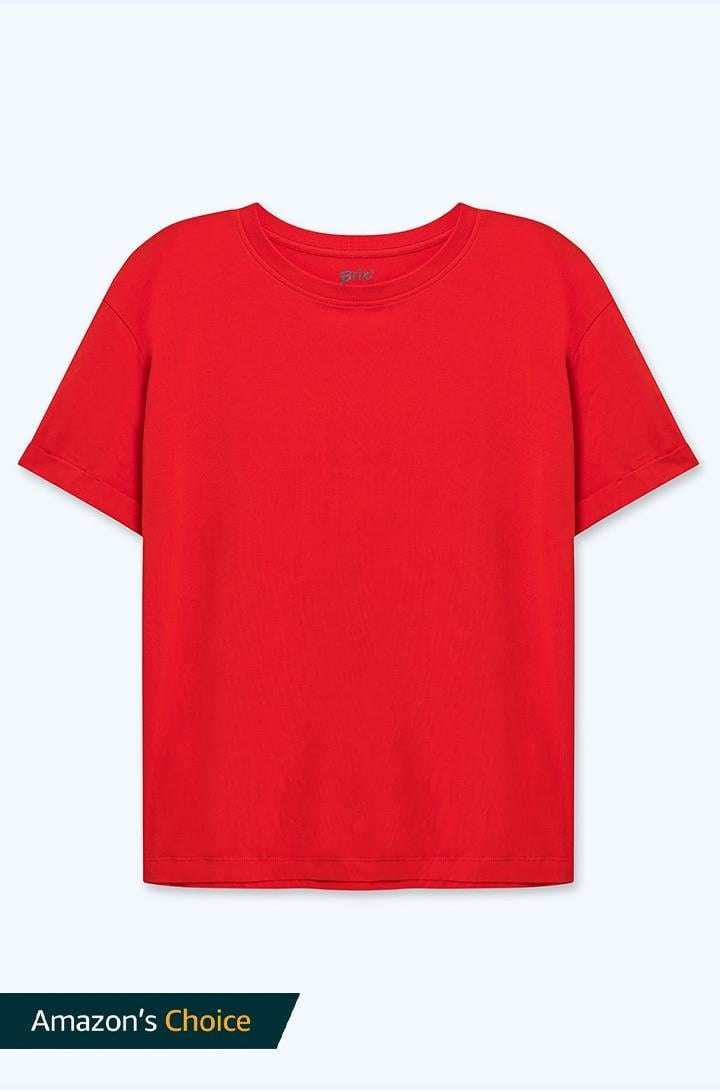 Kadın Kısa Kollu Rahat Kalıp T-Shirt