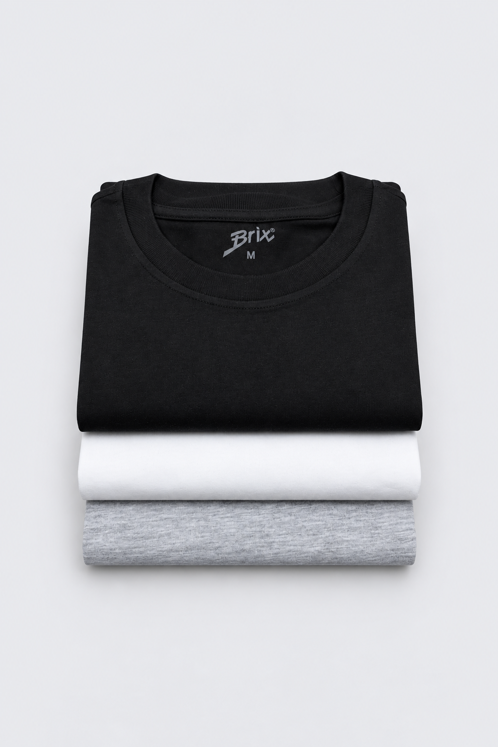 Kadın Oversize (3'lü Paket) T- Shirt Siyah-Beyaz-Gri