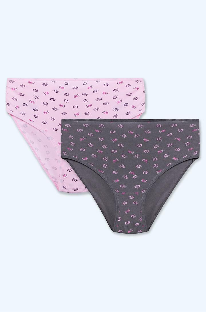 Kadın Yüksek Belli 2'li Külot