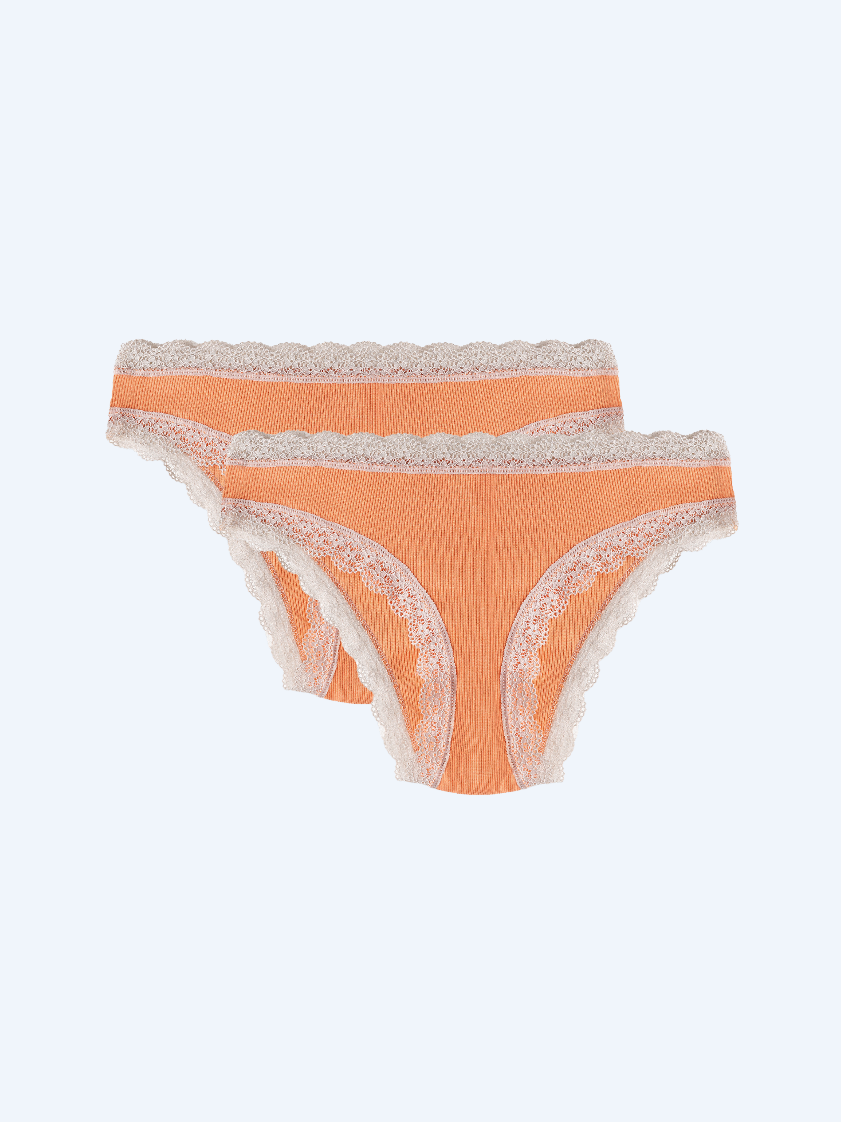 Brix 4373 Kadın 2'Li Şeftali Renk Slip