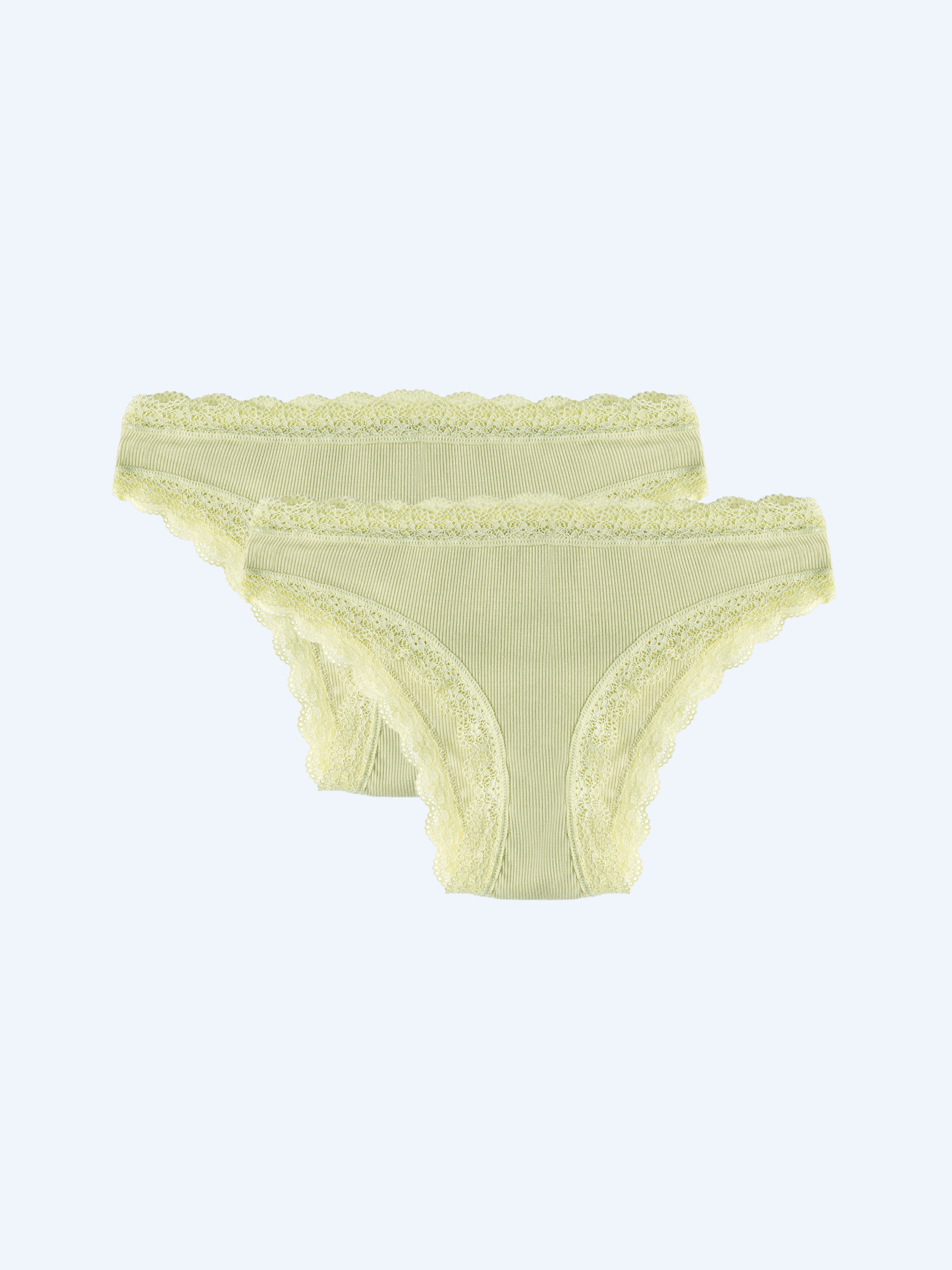 Brix 4373 Kadın 2'Li Yeşil Renk Slip