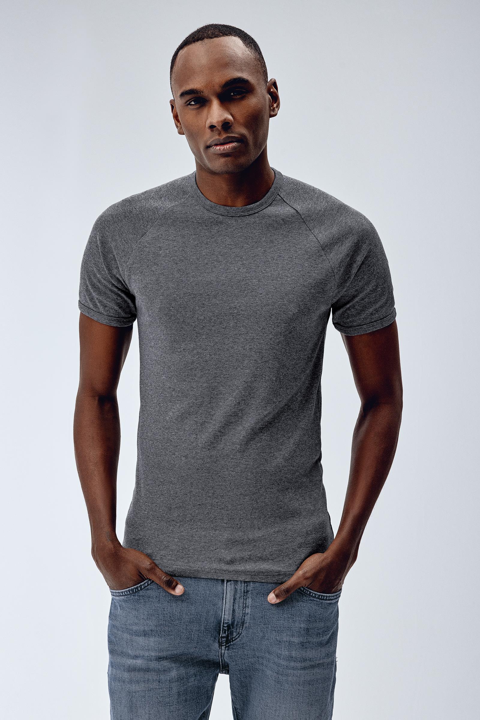 Brix Antrasit Renk Erkek Reglan Kol T-Shirt