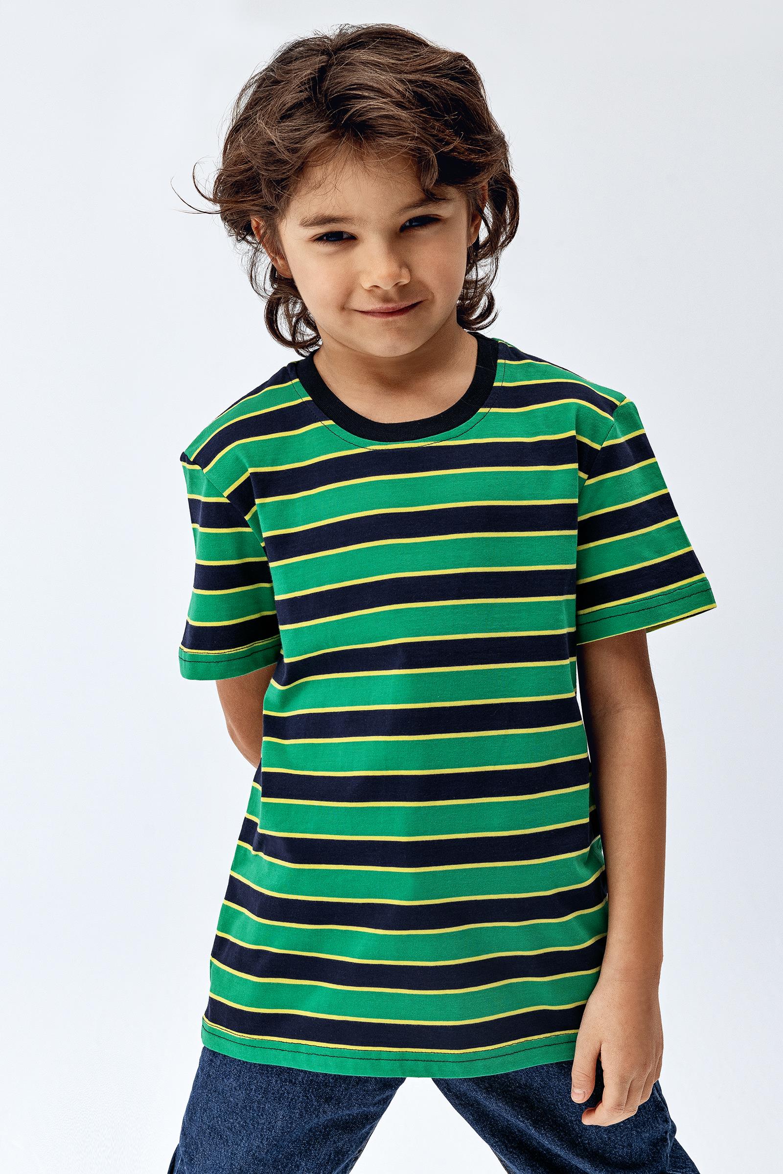 Brix Çizgili Erkek Çocuk T-Shirt