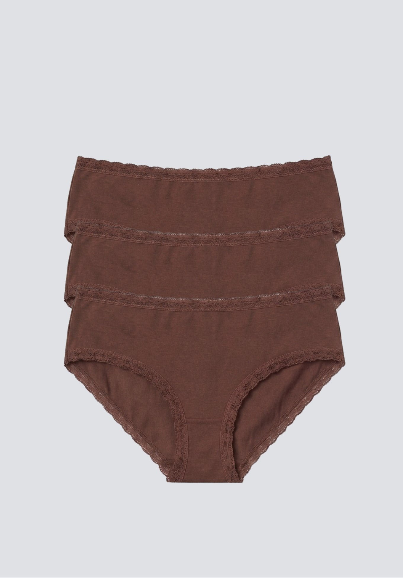 Brix Kadın Üçlü Hipster Külot 4378  Kahverengi Renk