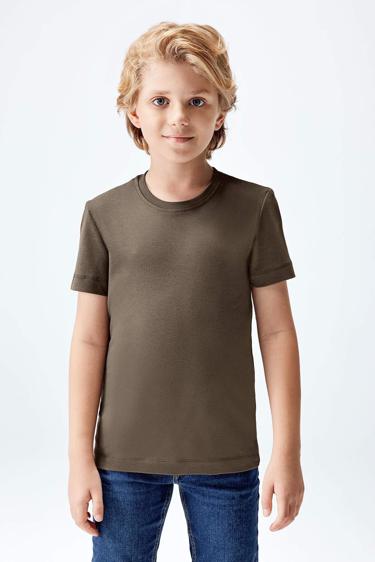 Erkek Çocuk İnterlok Kısa Kollu T-shirt