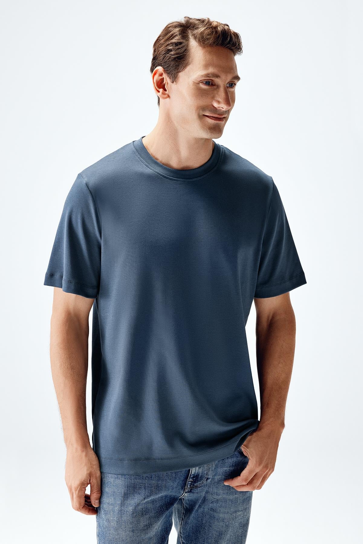 Erkek İnterlok Kısa Kollu T-shirt