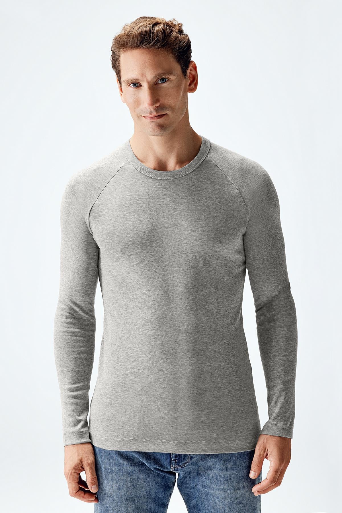 Erkek Reglan Uzun Kollu T-shirt