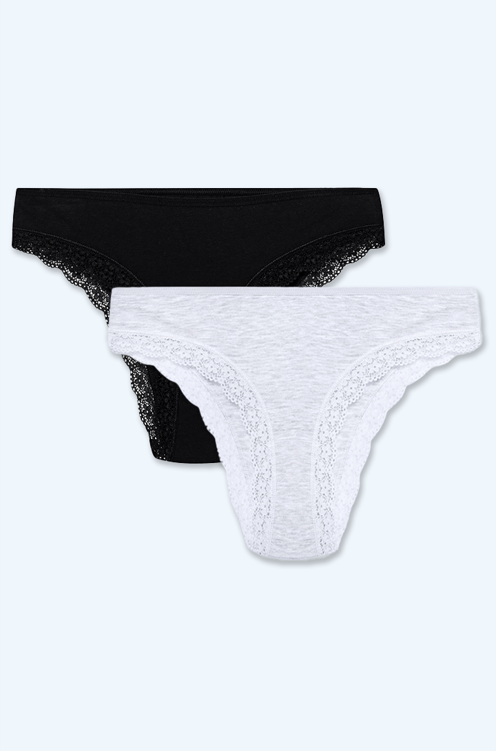 Kadın 2'li Dantelli Slip