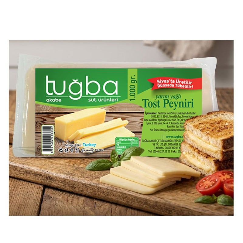 TUĞBA Y.YAĞLI TOST PEYNİR 1 KG