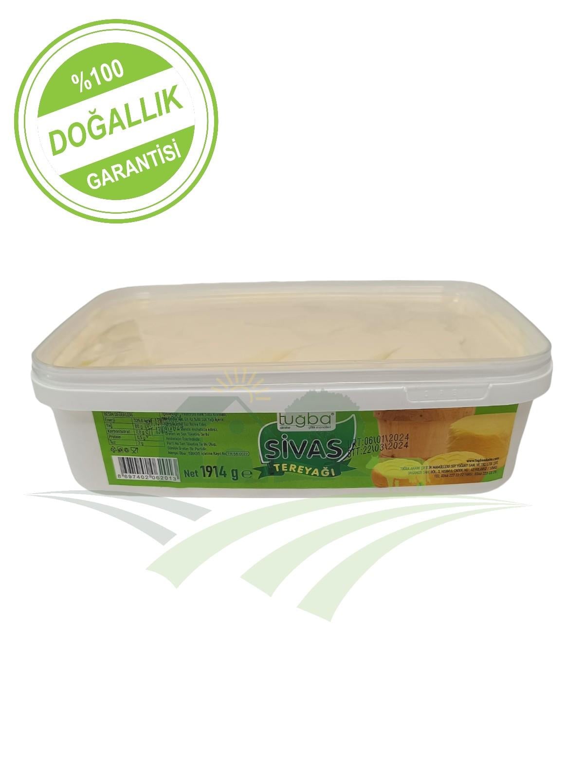 Tuğba Akabe Çiftlik Tava Tereyağı 2 lik (Net 1814gr)