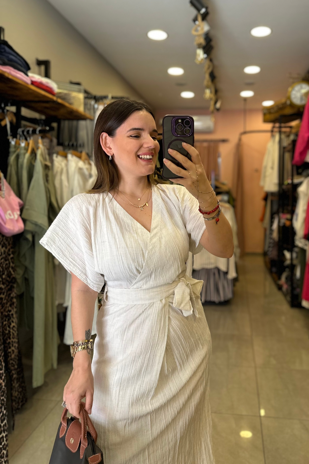 Gofre Kumaş Elbise