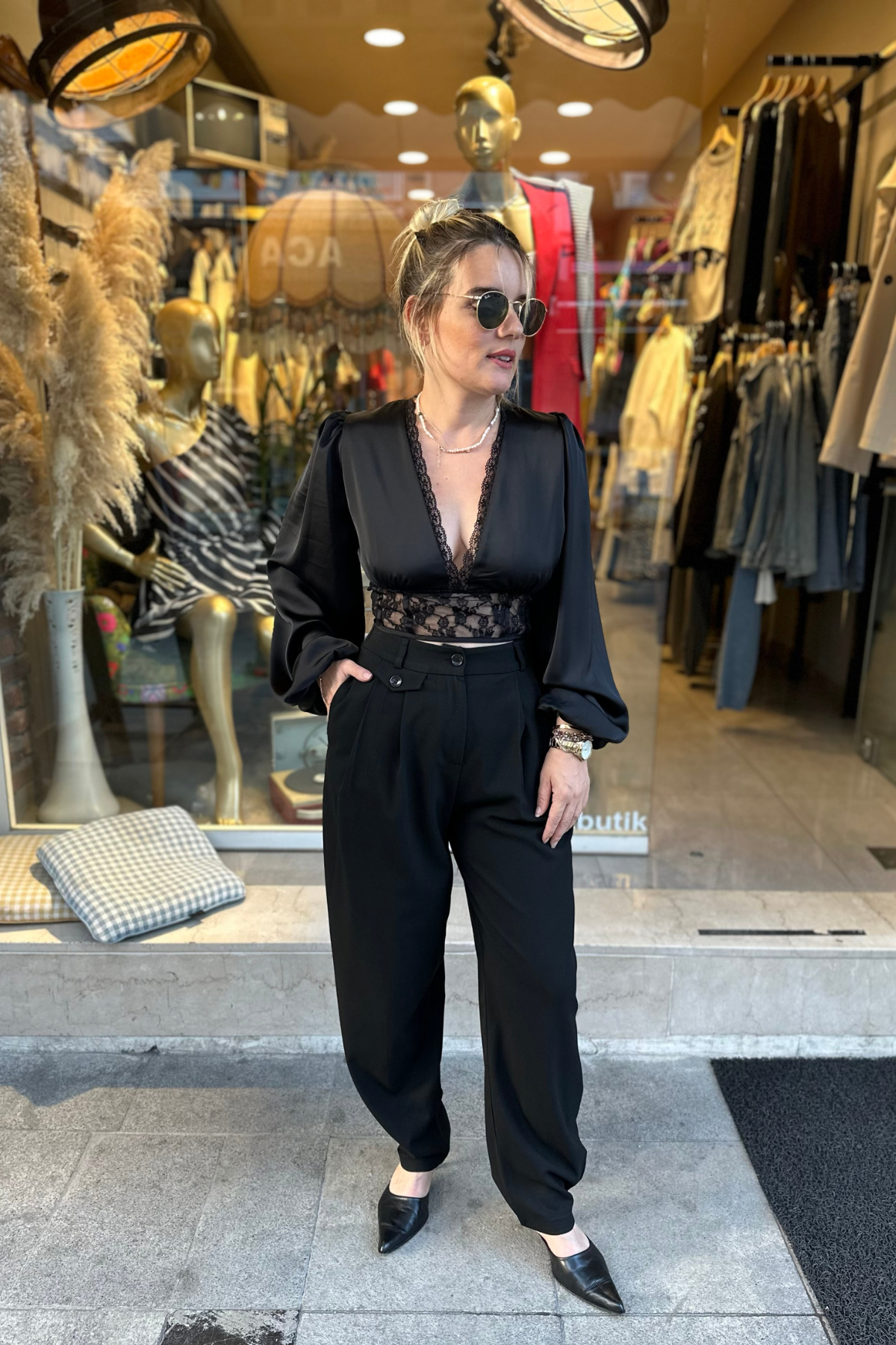 Havuç Pantolon- Siyah