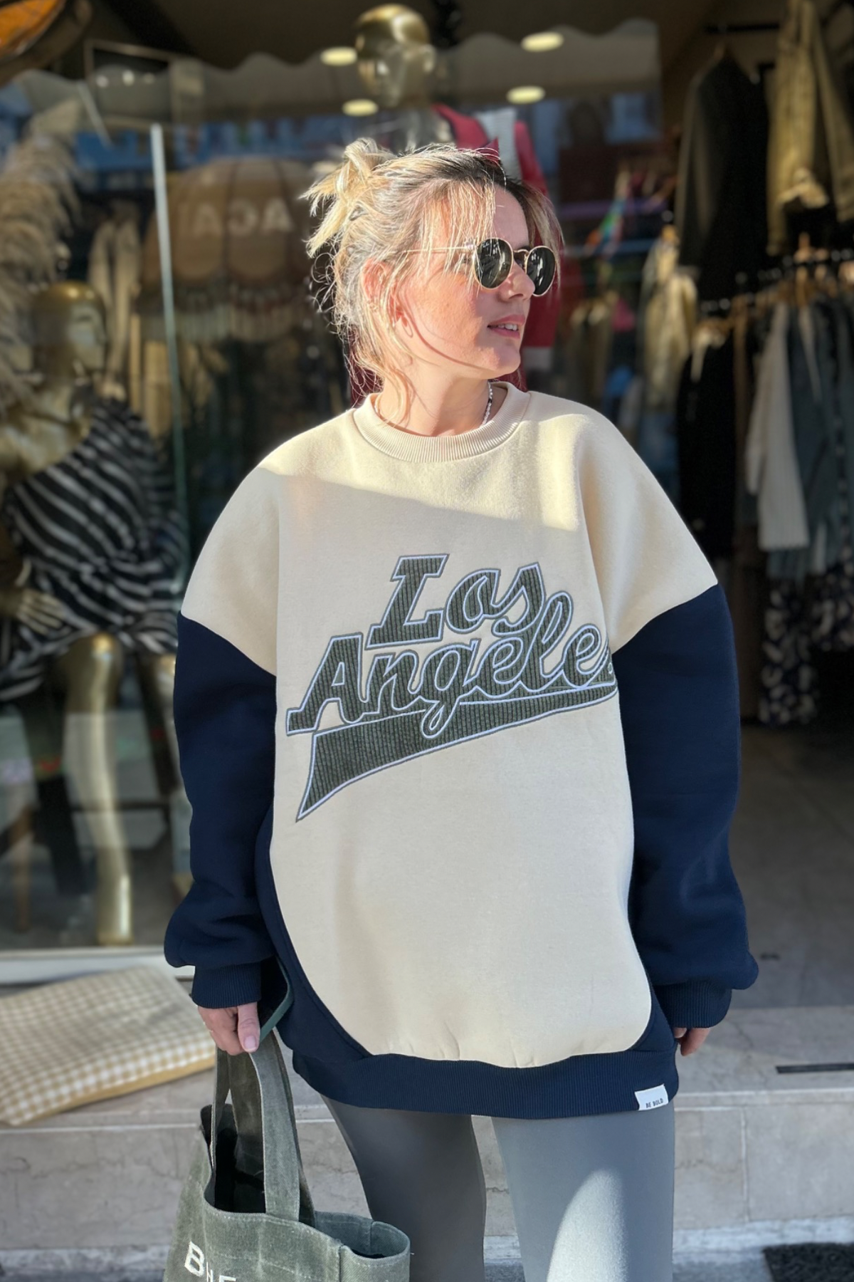 Los Angeles Baskı Detay Sweat