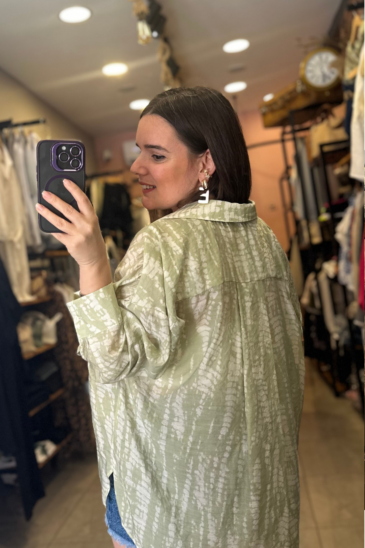 Mango Model Mint Gömlek