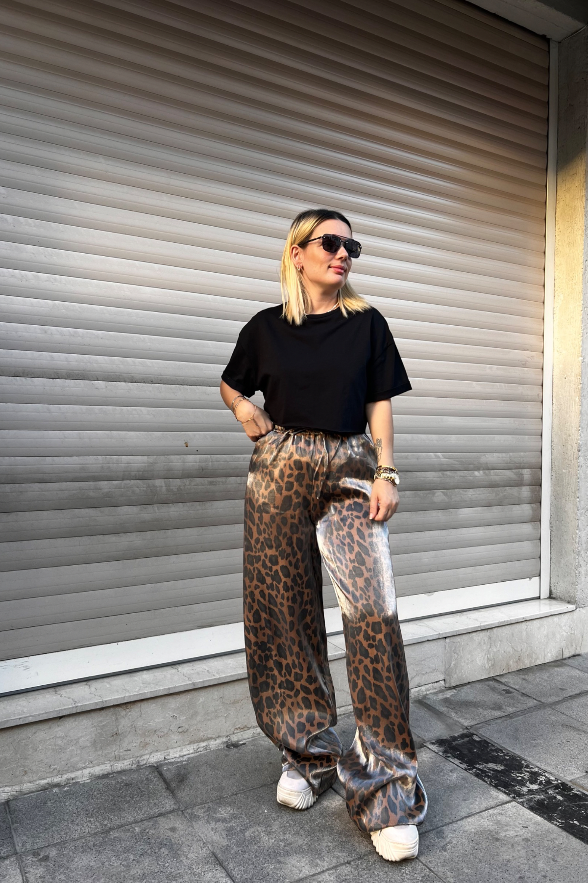 Parlak leopar palazzo