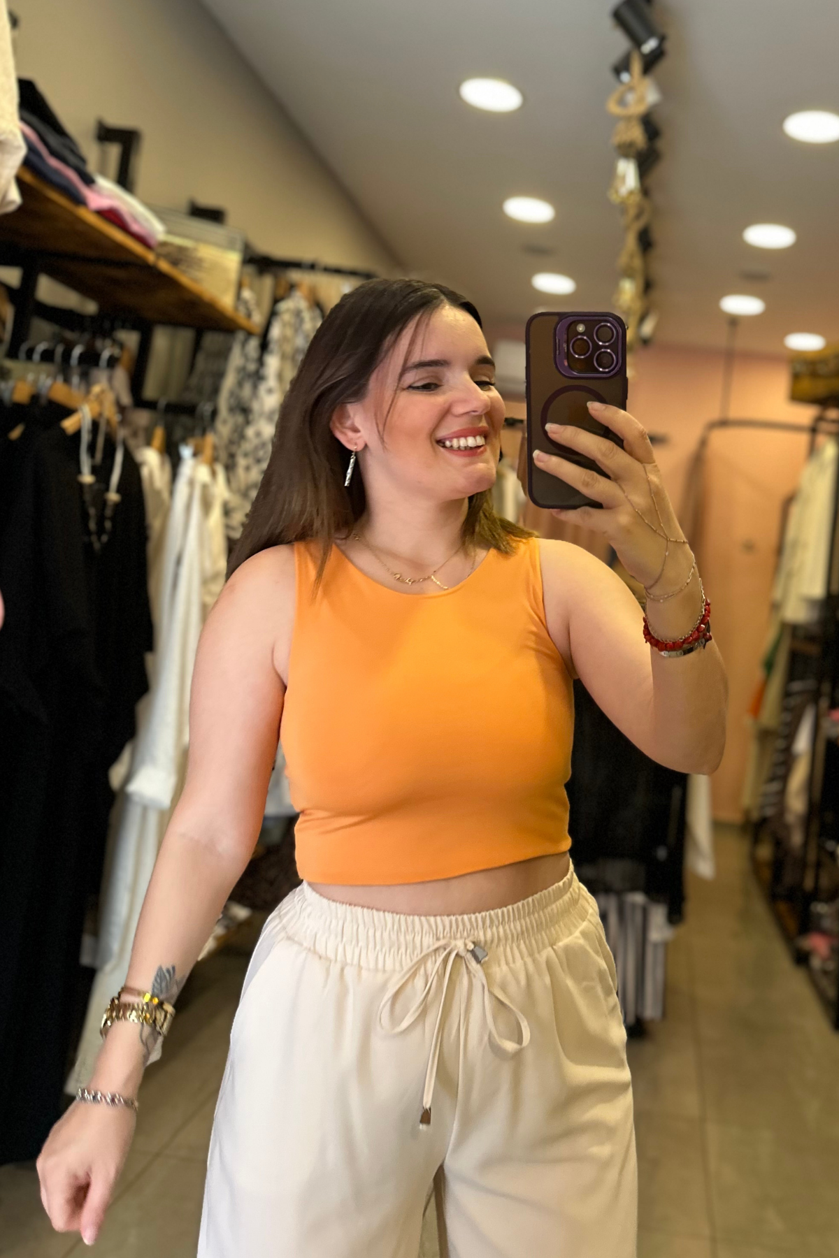 scuba crop (turuncu)