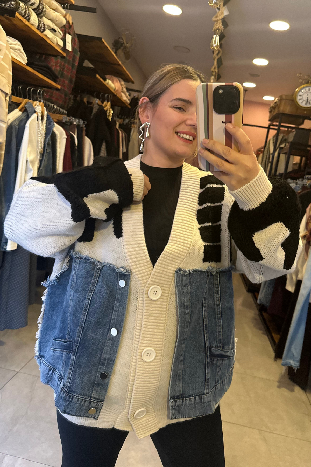 TASARIM JEAN&TRİKO MİKS HIRKA