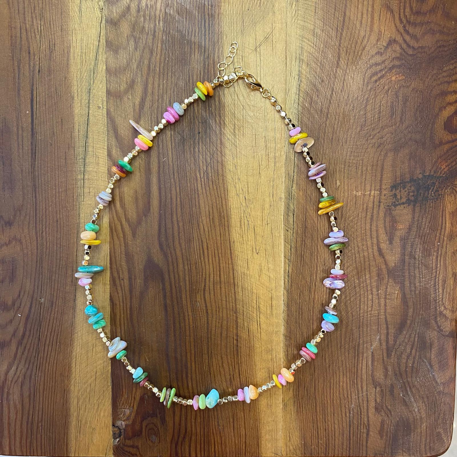 Boncuklu Çelik Kolye