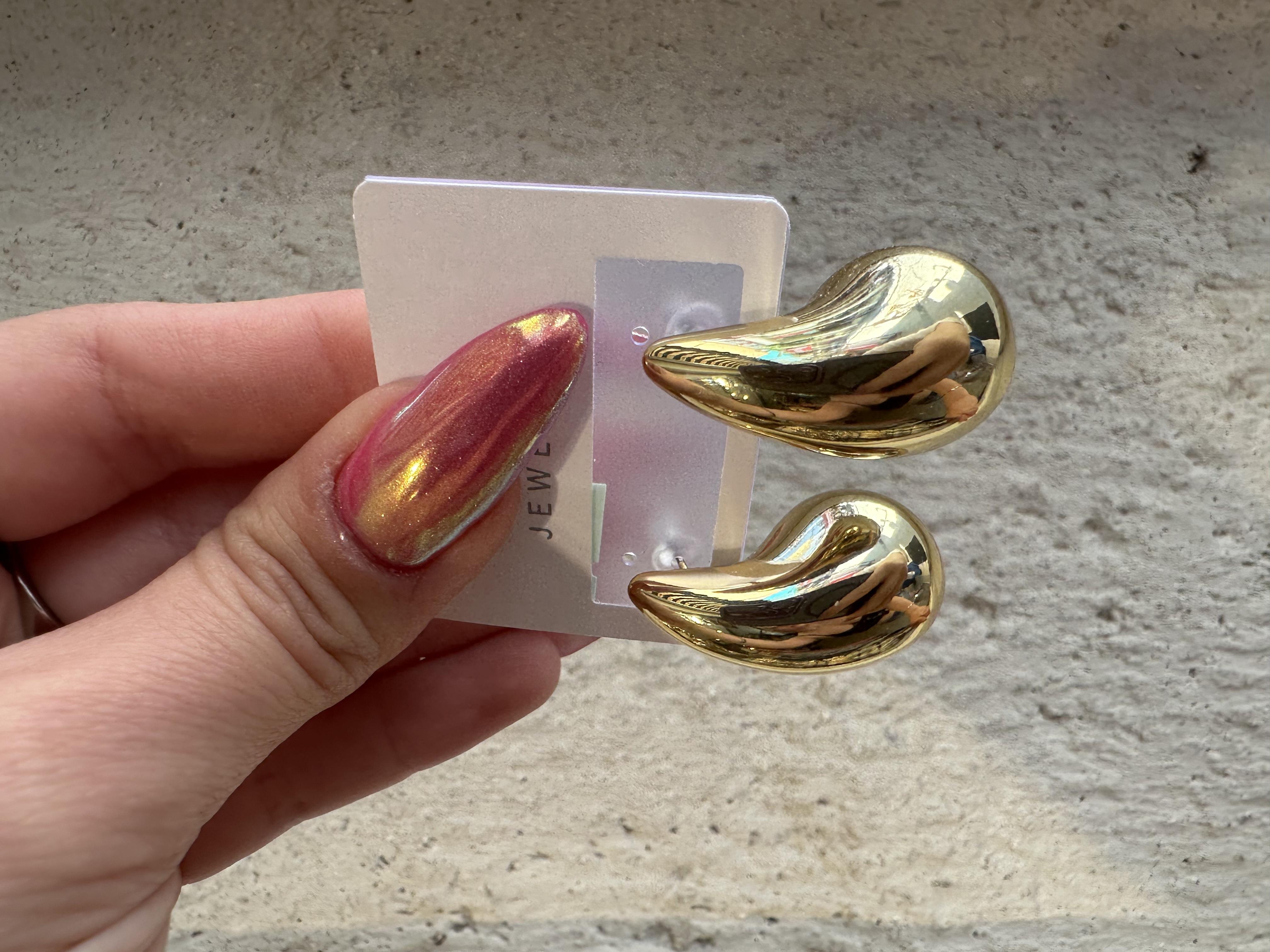 Damla Gold Çelik Küpe