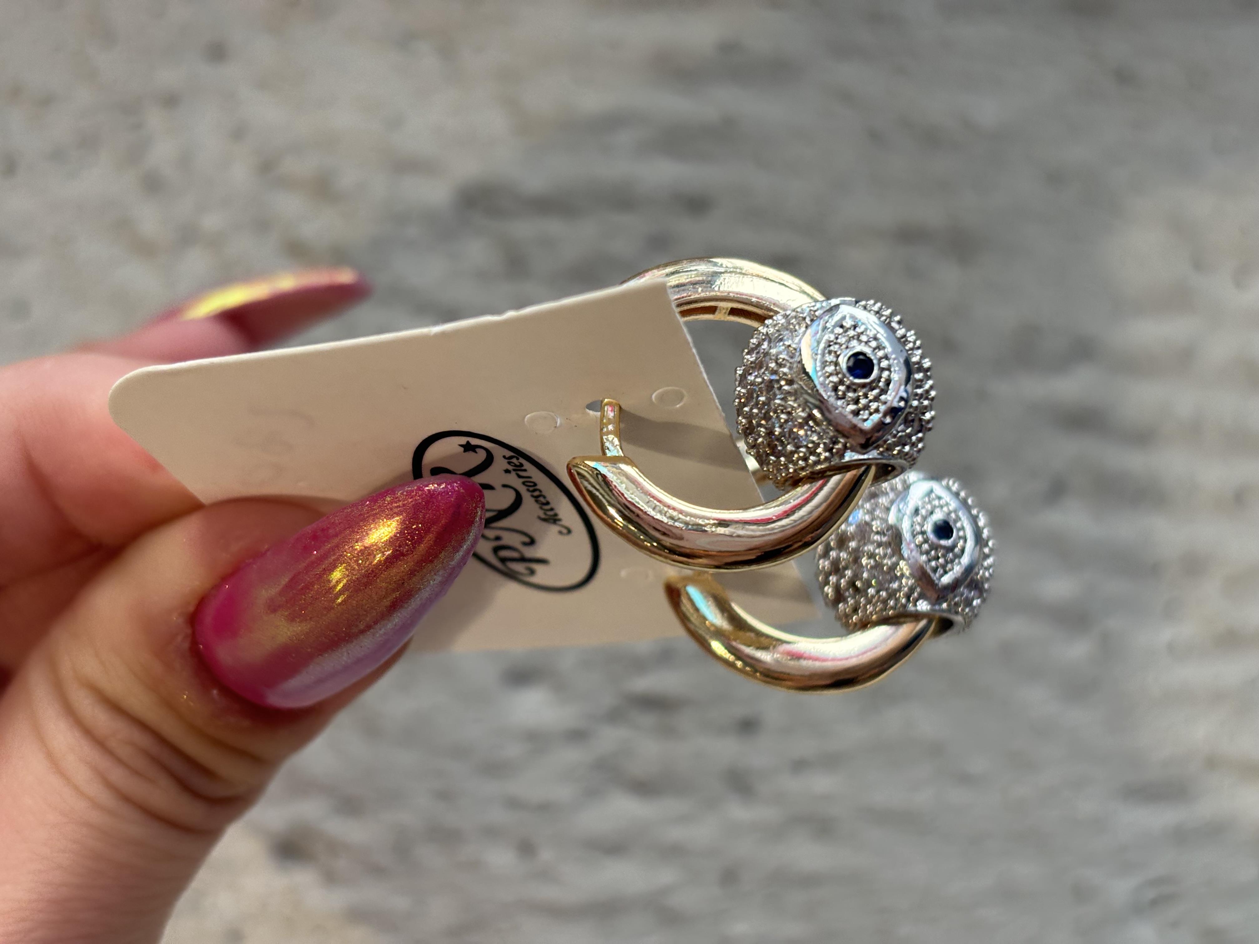 Göz Detay Zirkon Tasarım Küpe