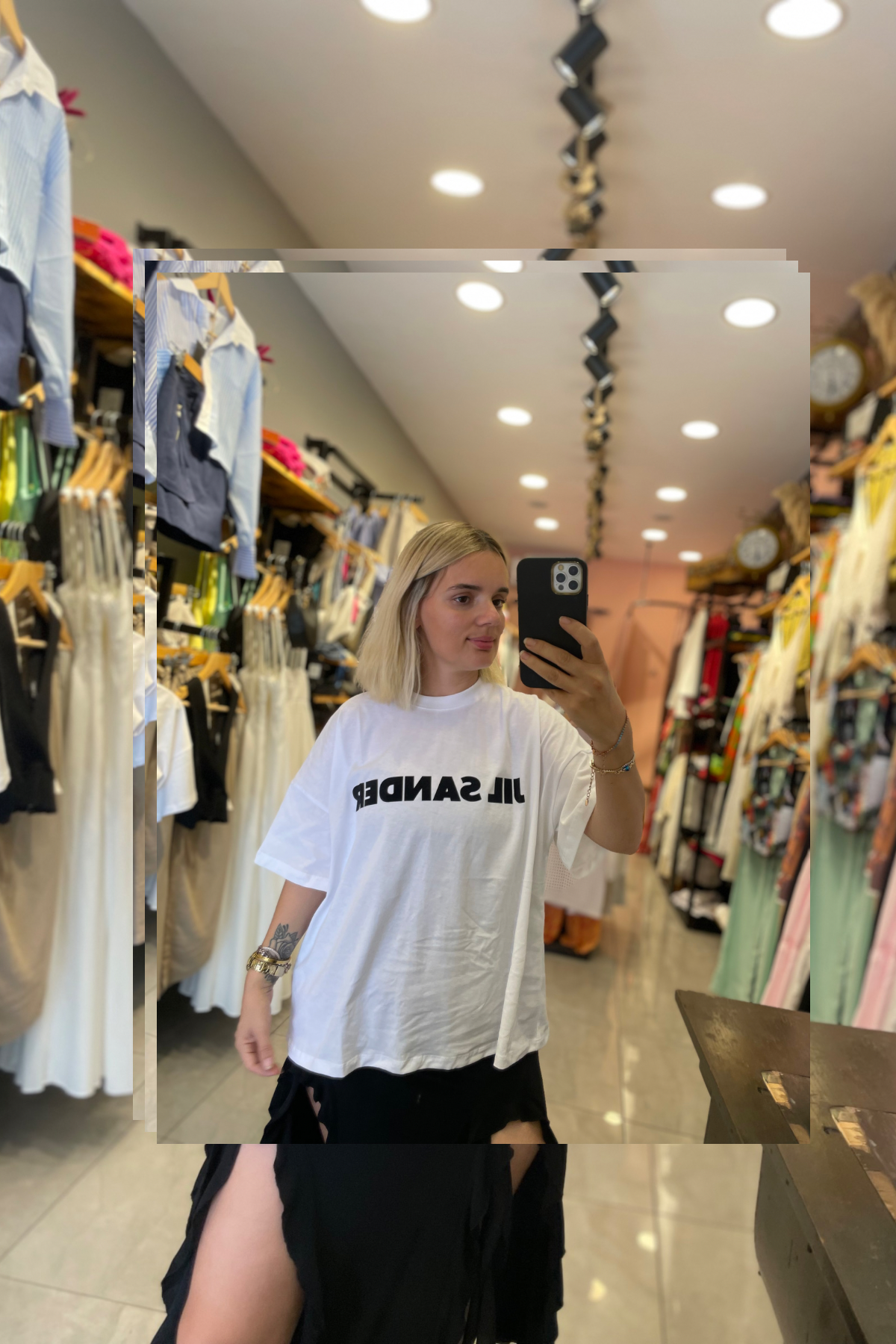 Jıl sander Beyaz tişört