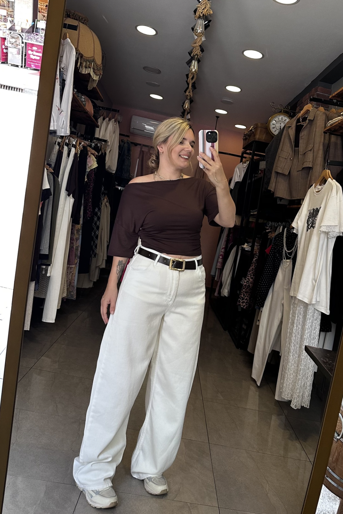 Kemerli Tensel Baggy Jean