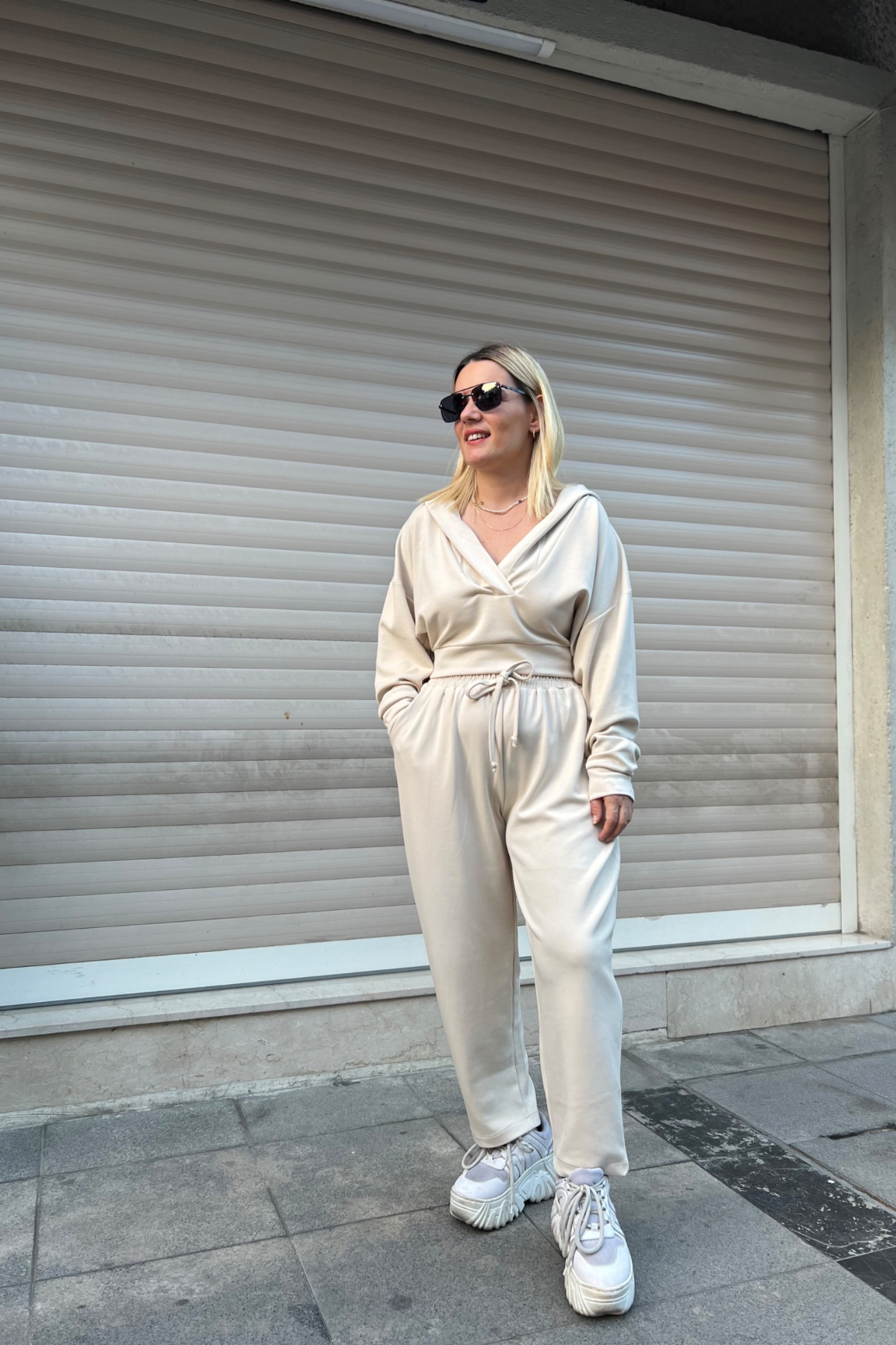 Modal Kumaş Takım - bej