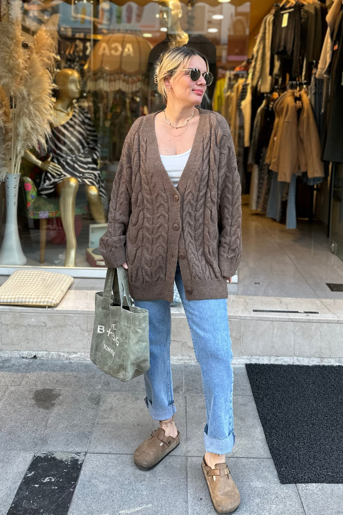 Orj Marka Hırka - acı kahve