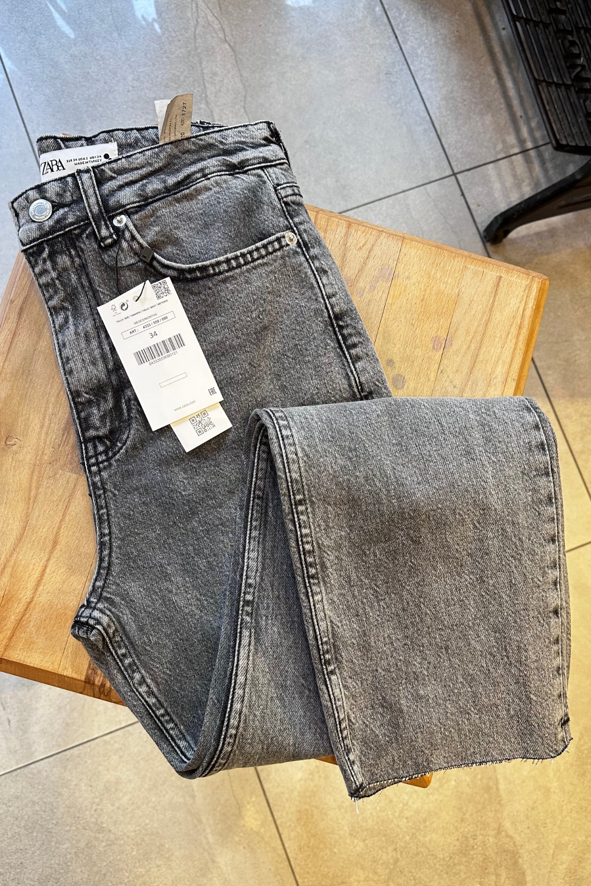 Orj Marka Kesik Paça Boyfit - Gri