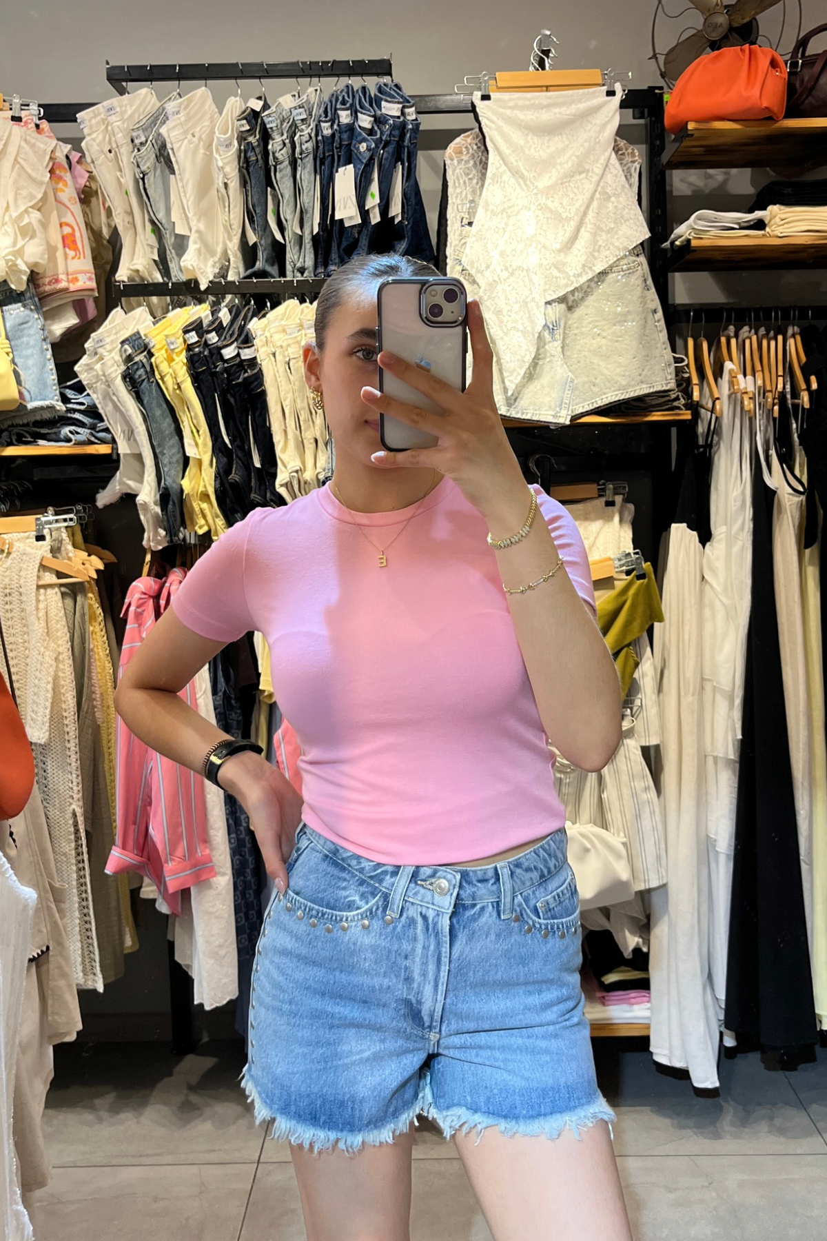 Oysho Tişört - Pembe 