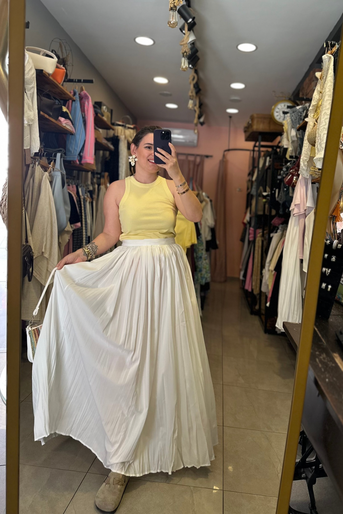 Pinterest Eteği - beyaz