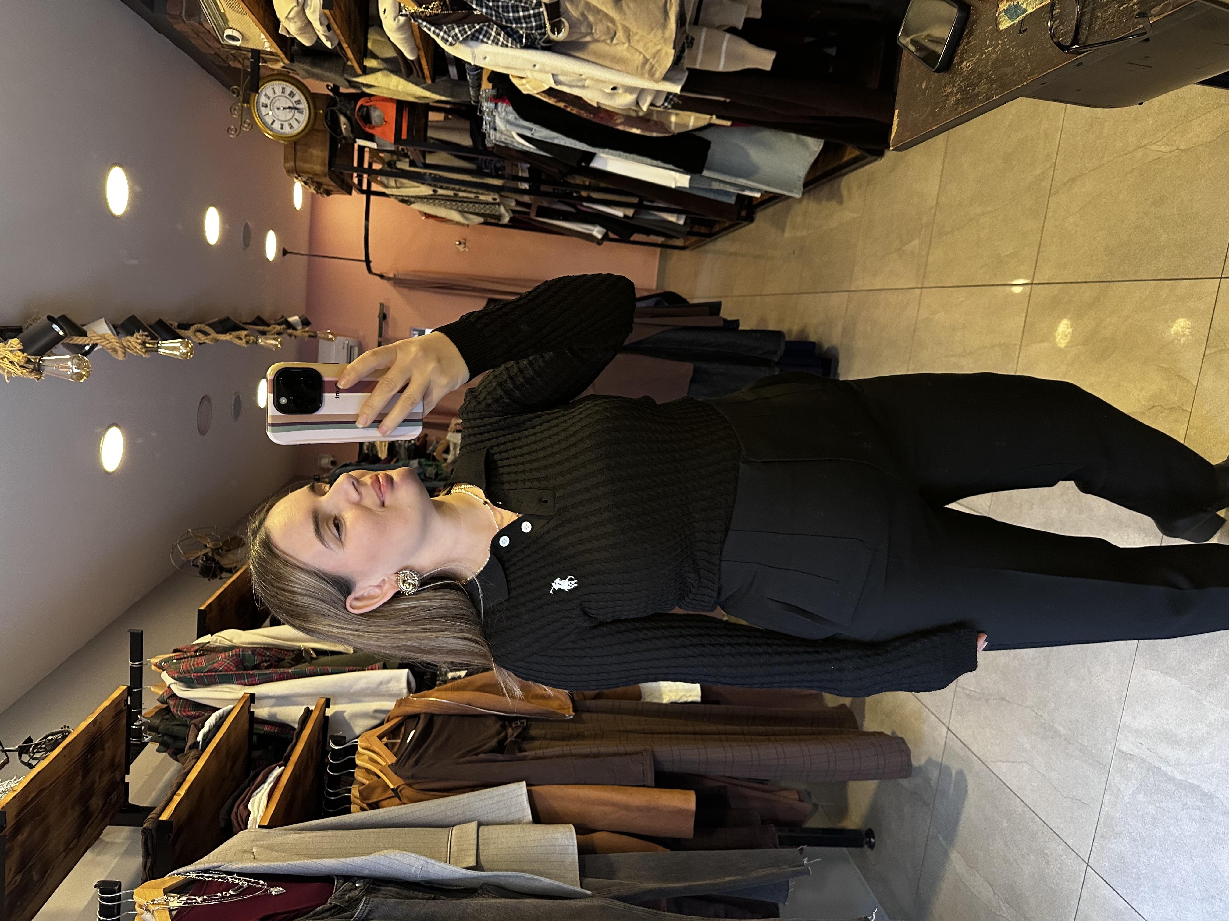 Polo Yaka Siyah Triko