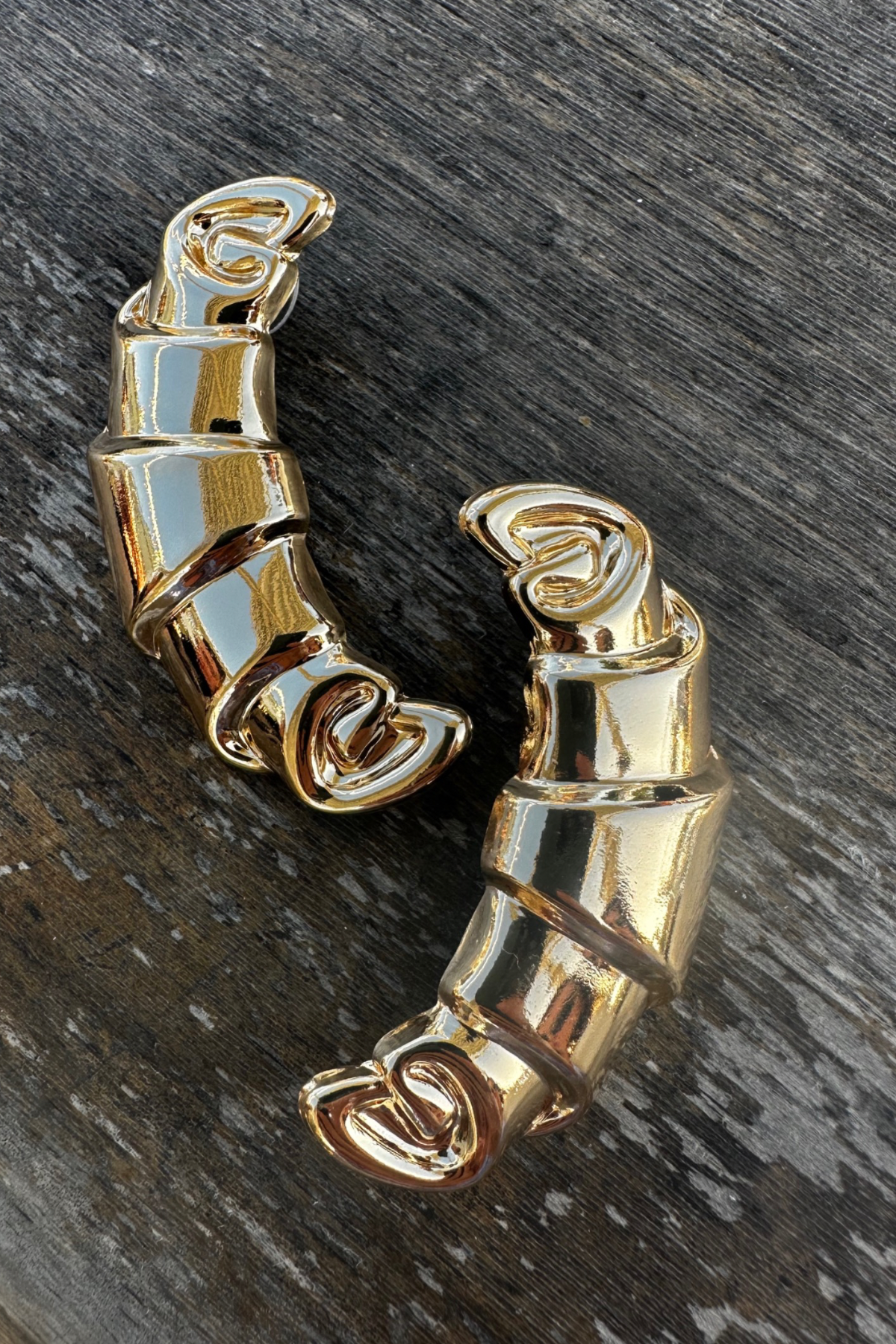 Salyangoz Gold Küpe 