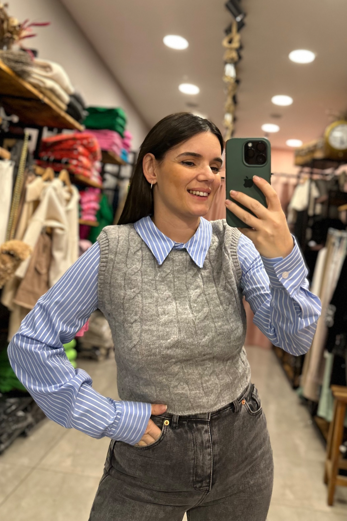 Tasarım Gömlek Kol Triko