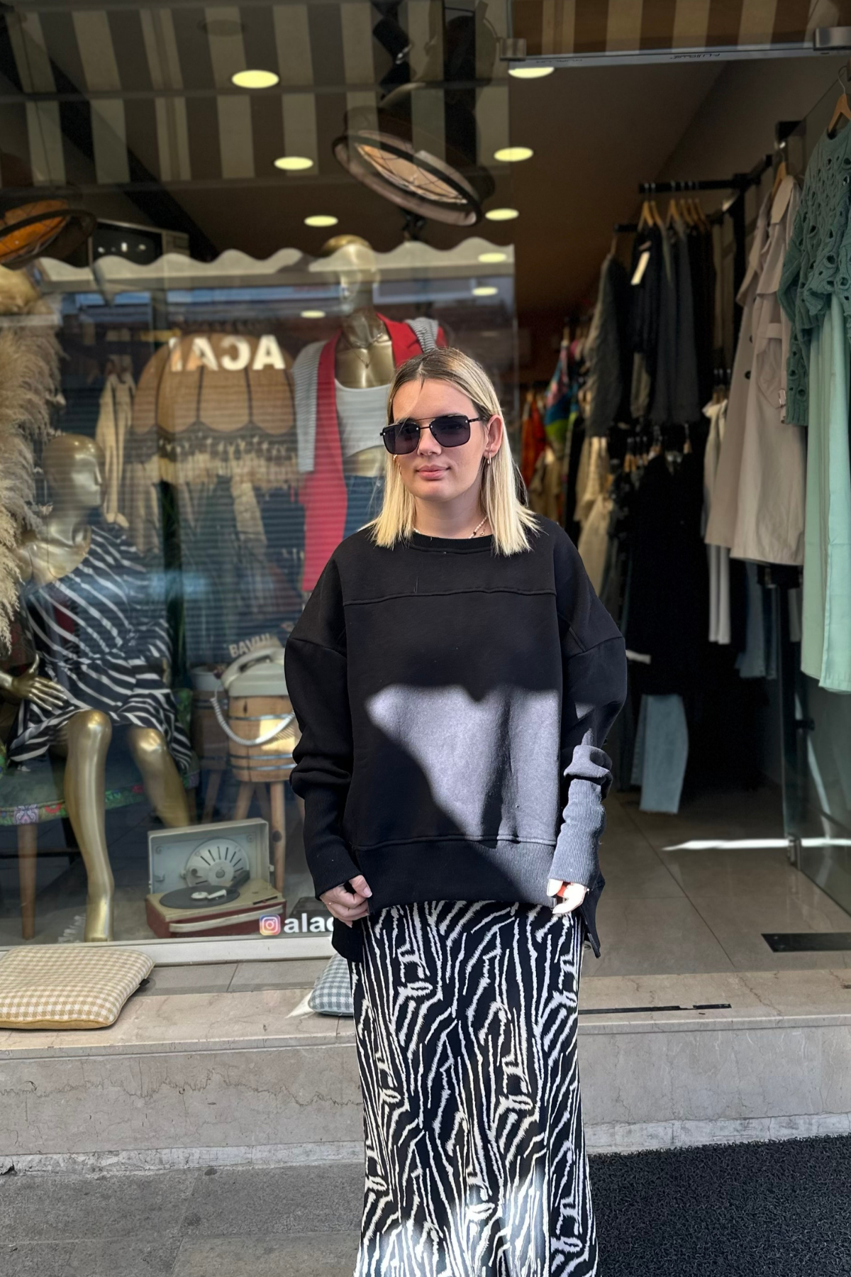 Tasarım Sweat - Siyah