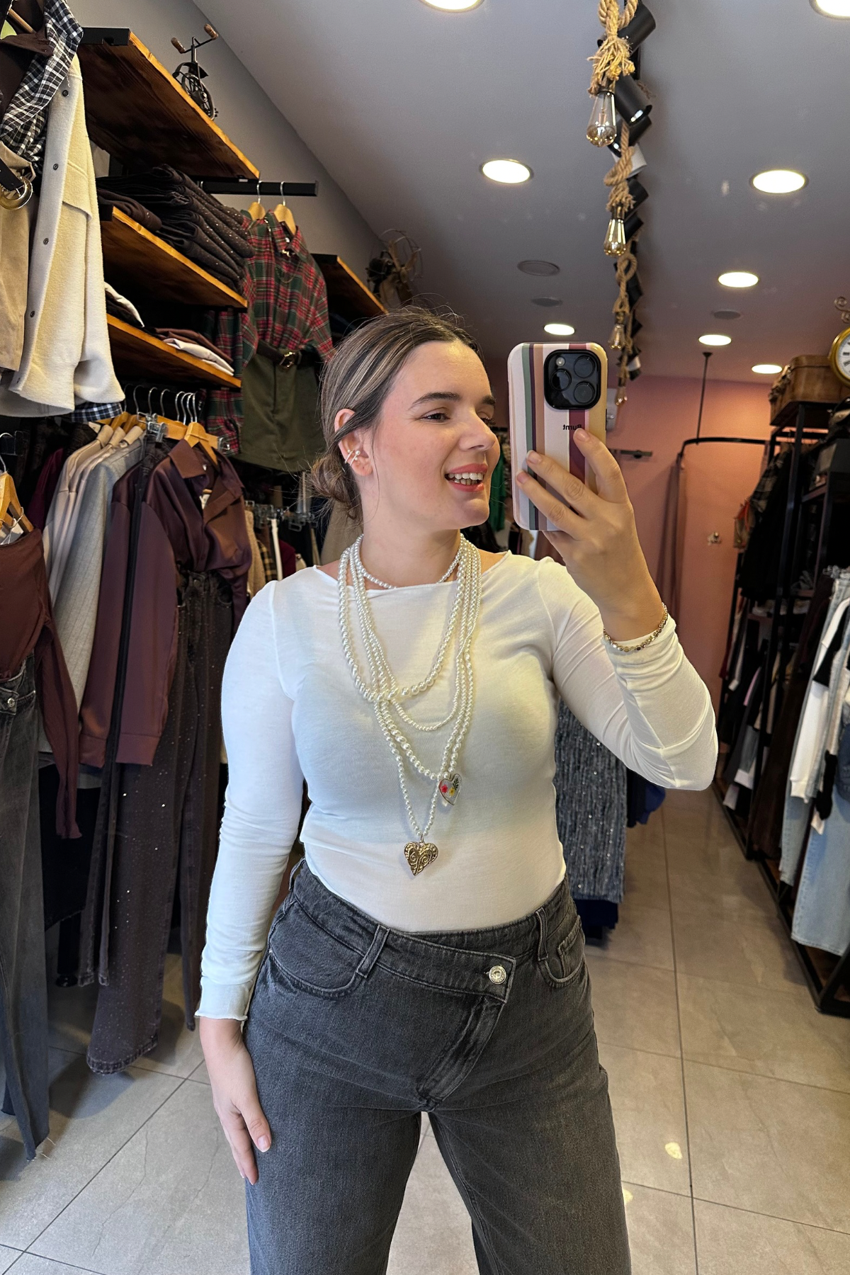 Transparan Beyaz Bluz