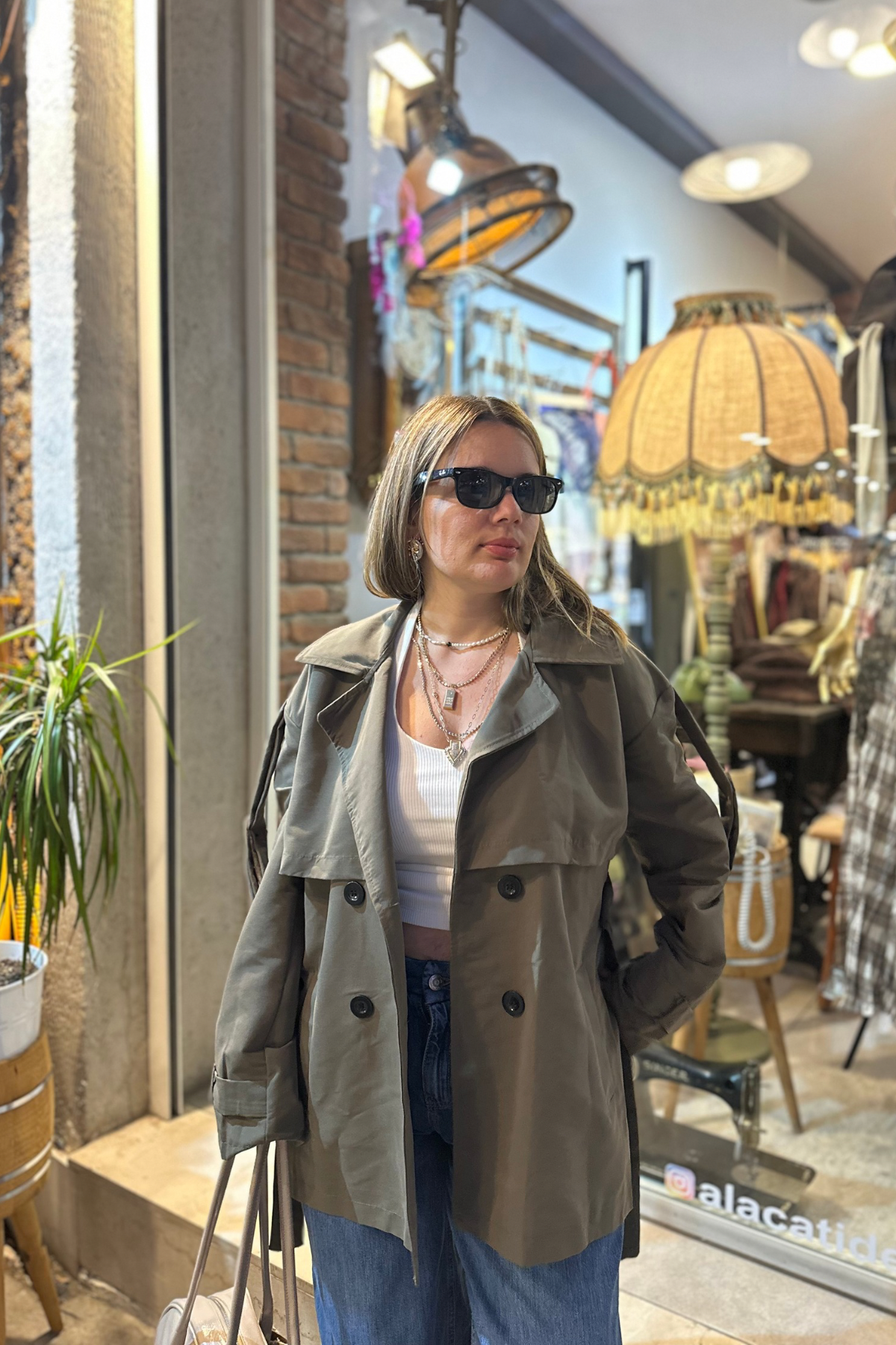 Yeşil Kısa Trenckot