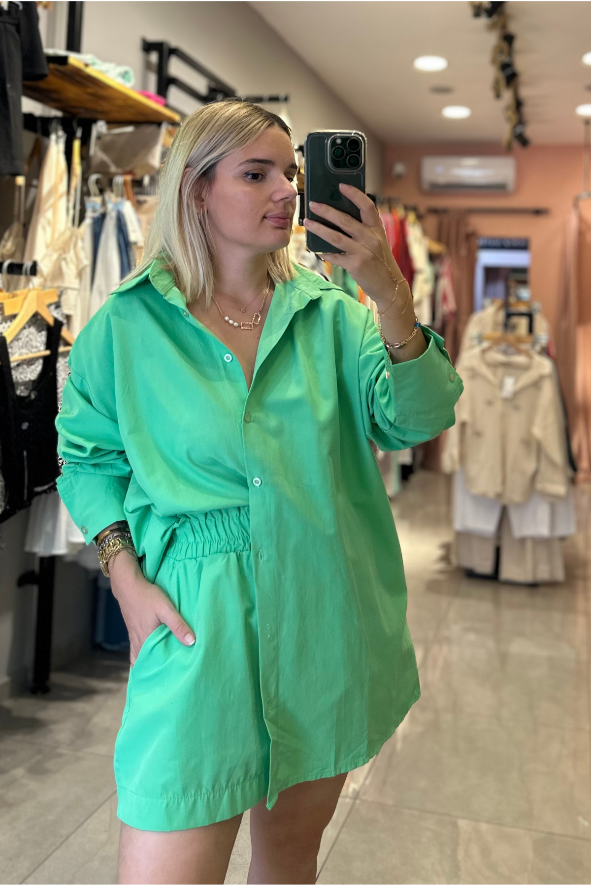 Yeşil Poplin Takım