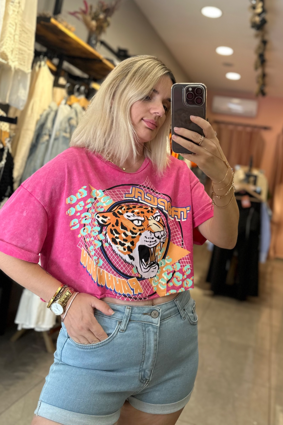 Yıkamalı Kumaş Baskılı tşört