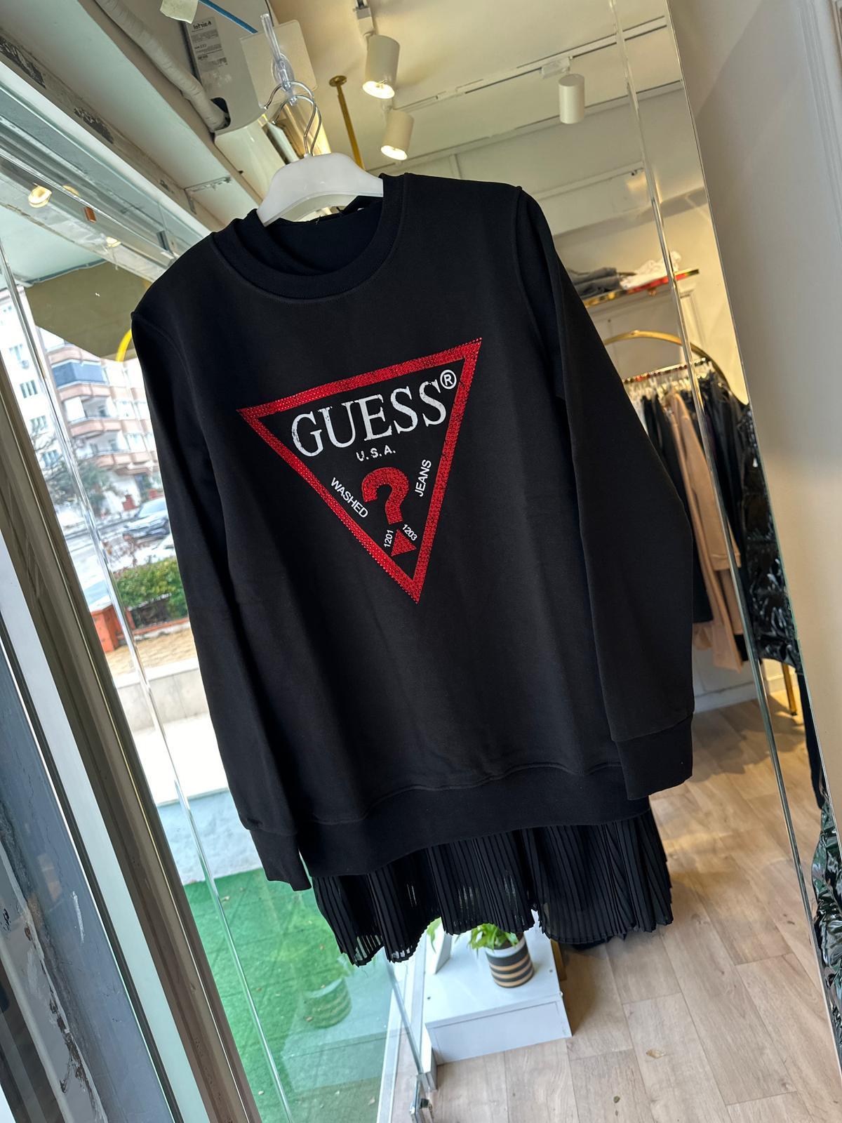 İthal 3İp Siyah Sweatshirt