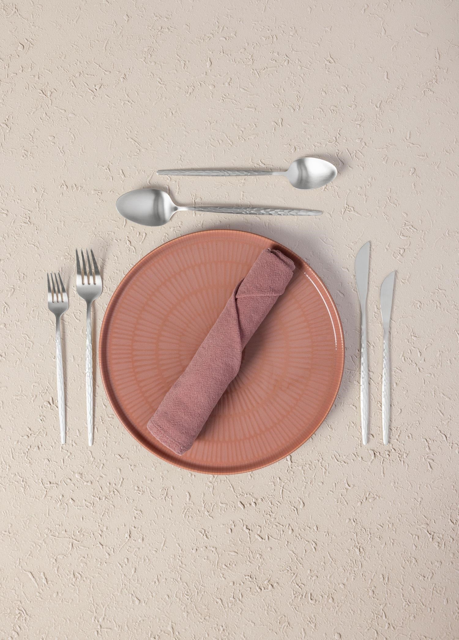 The Mia Shiny Çatal Kaşık Bıçak Takımı Mat Gümüş 36 Parça