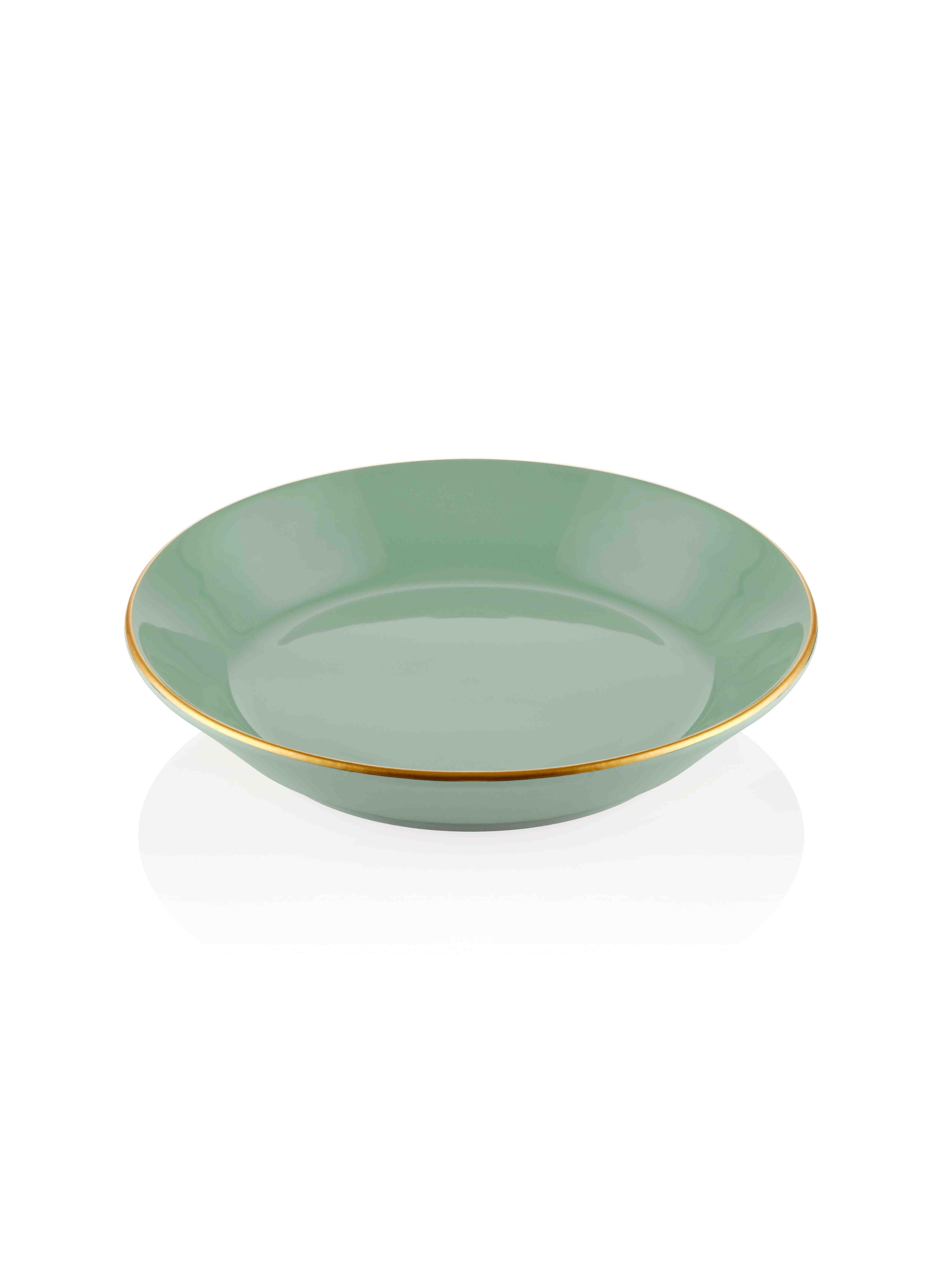 The Mia Basic Yemek Tabağı 6 Lı Set Yeşil - 20cm