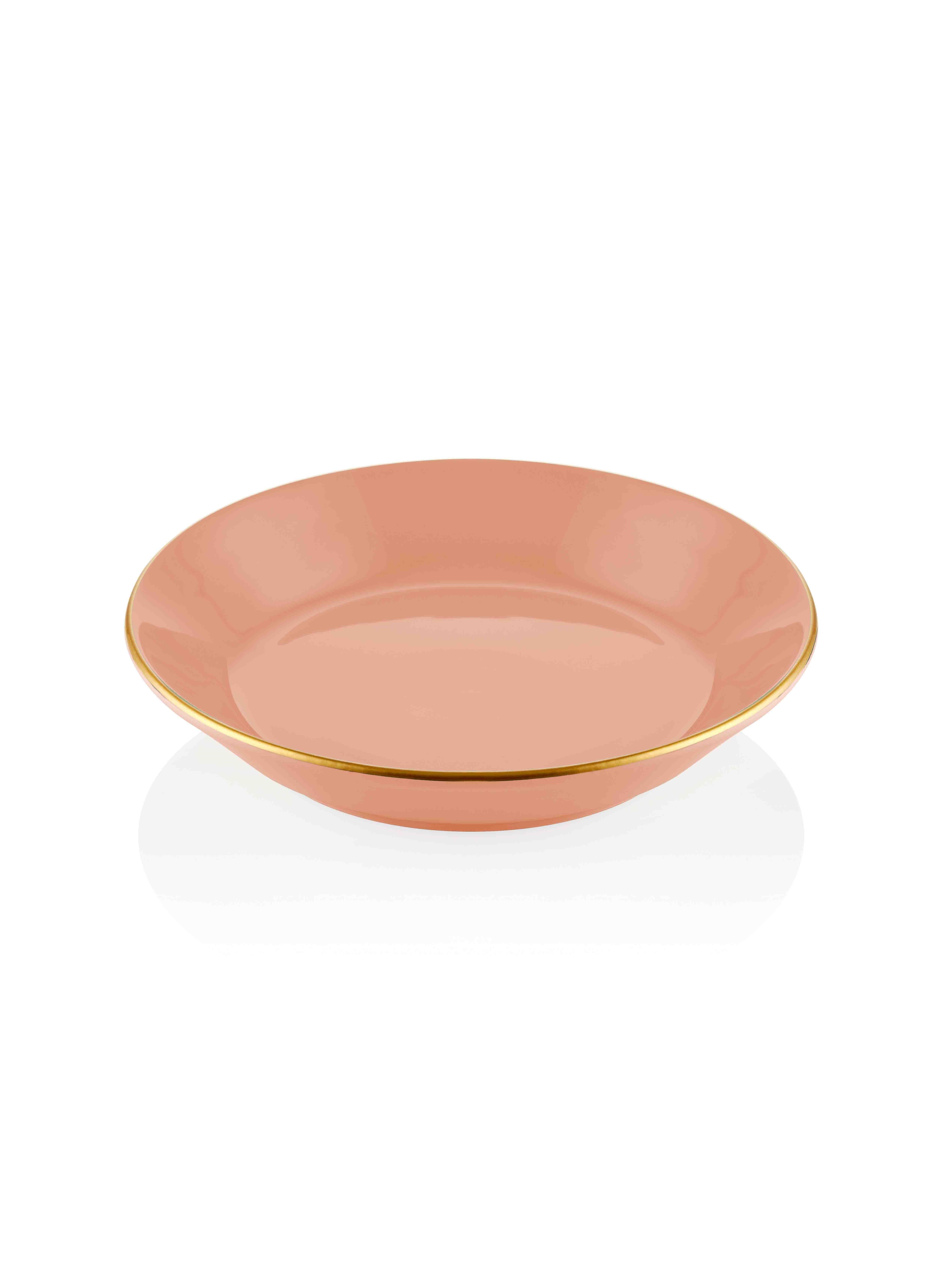 The Mia Basic Yemek Tabağı 6 Lı Set Somon Pembe - 20cm