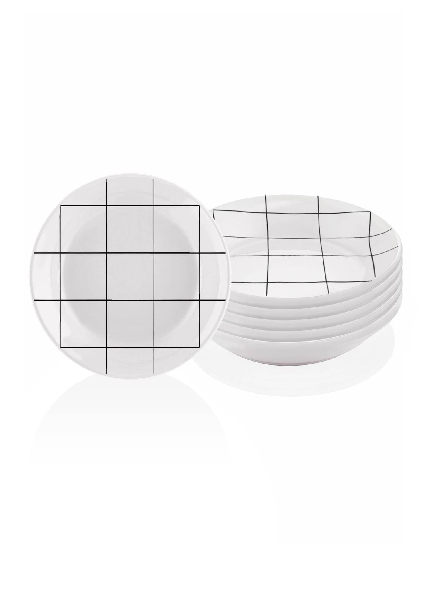 The Mia Daily Tunes Yemek Tabağı  - 6lı Set 20 Cm 