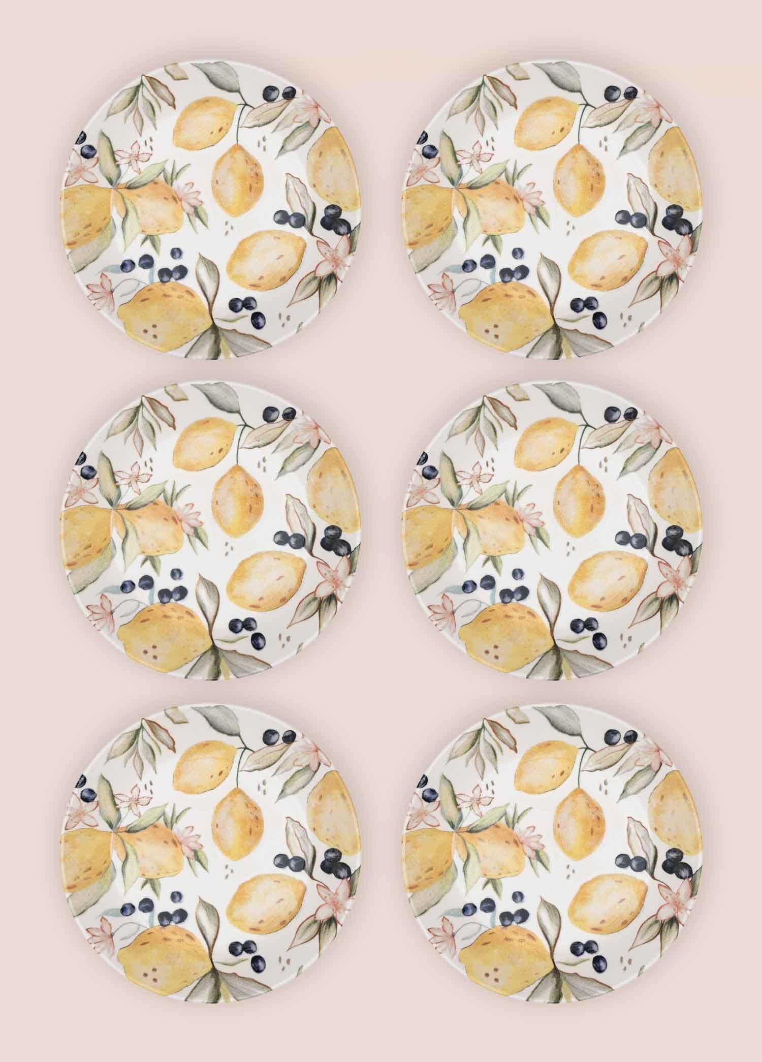 The Mia Limoncello Yemek Tabağı 6lı Set 20 cm