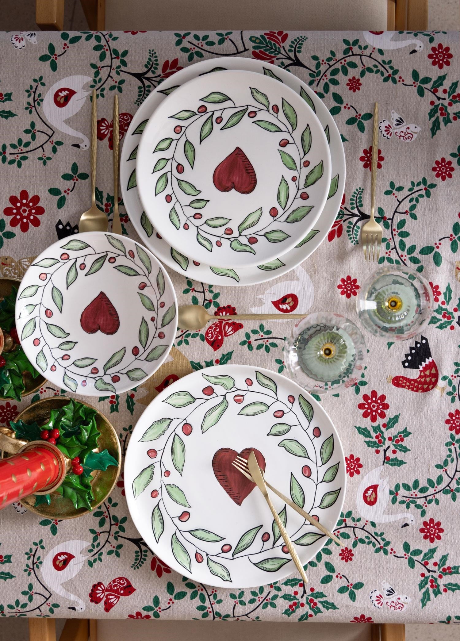 The Mia Luv Yemek Tabağı 6lı Set 20 cm