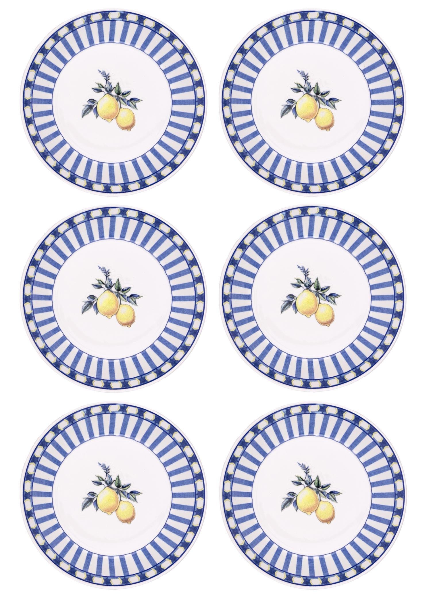 The Mia Odore Di Limone Yemek Tabağı 6lı Set 20 cm